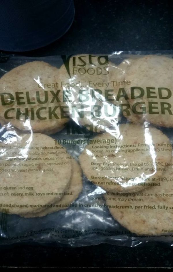 Vista Breaded Chicken Burgers 10 pack